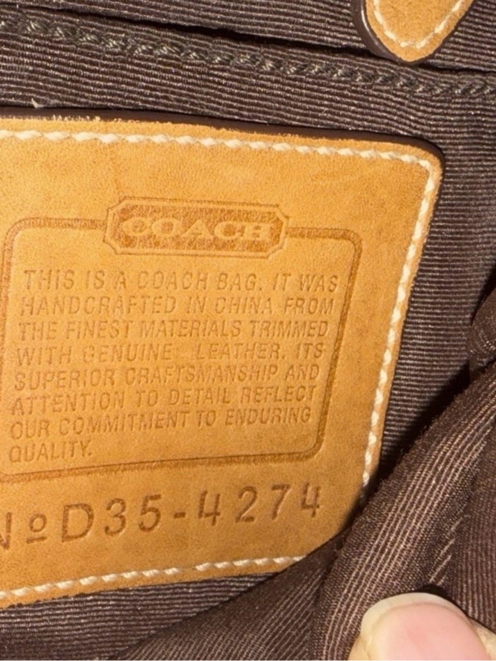 Coach Beige/Tan Signature Canvas Crossbody Messenger - Picture 6 of 7